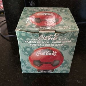 Coca Cola Football Clock Radio